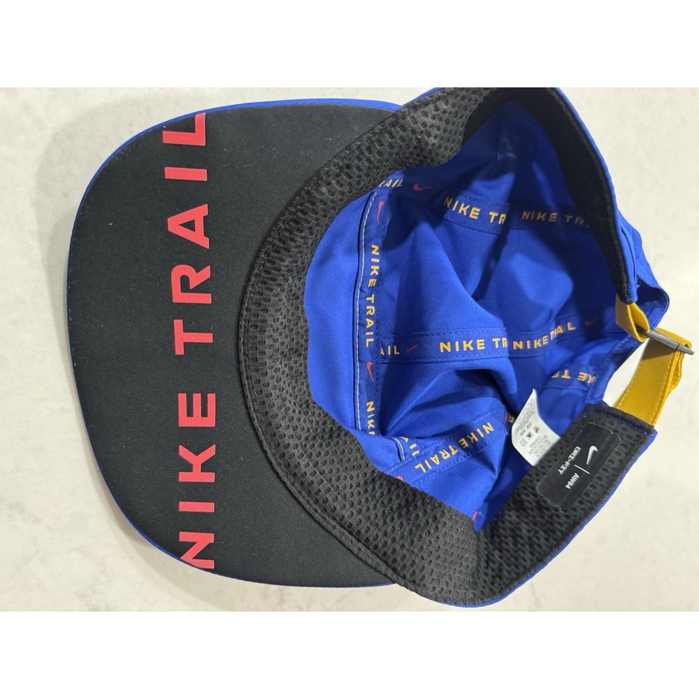 Nike Trail 5 Panel AW84 Dri-Fit 5 Panel Running Hat Cap Blue  OSFA Adult - Picture 3 of 7